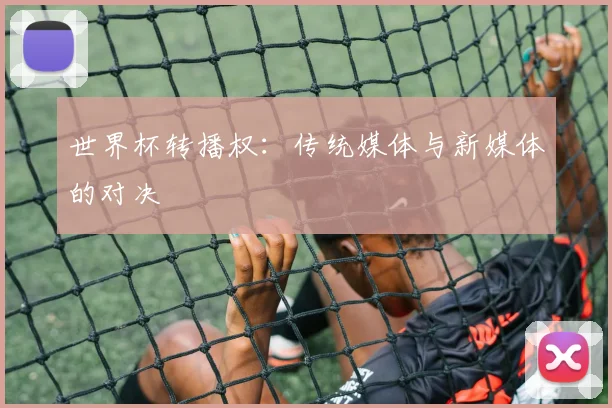 世界杯转播权:传统媒体与新媒体的对决